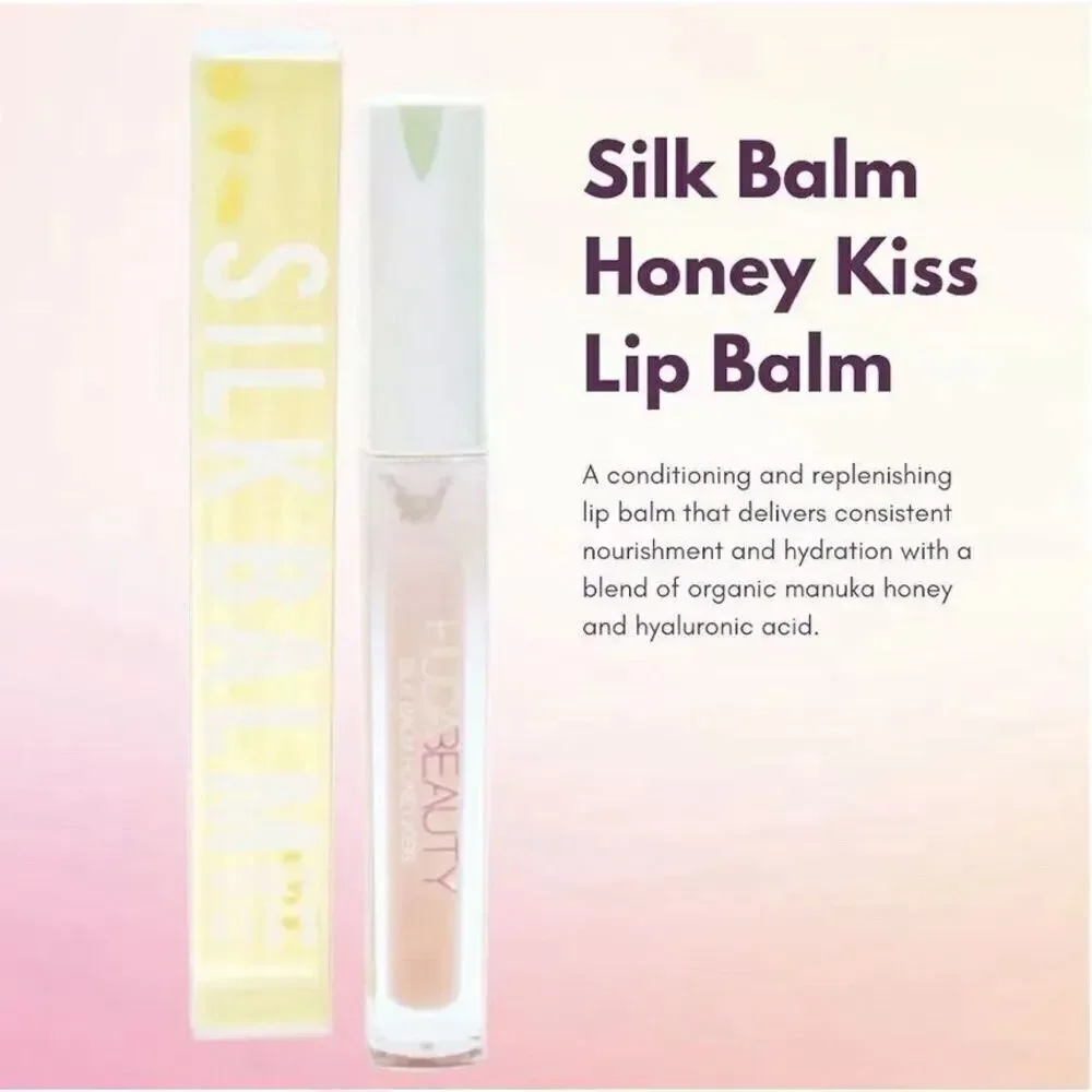 Huda Beauty Silk Balm Honey Kiss Plumping Lip Balm Queen Bee NIB